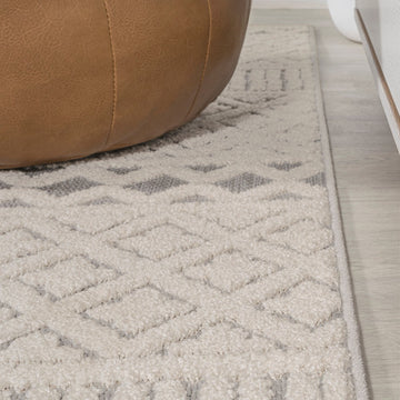 Ormond High-low Modern Trellis Geometric Area Rug